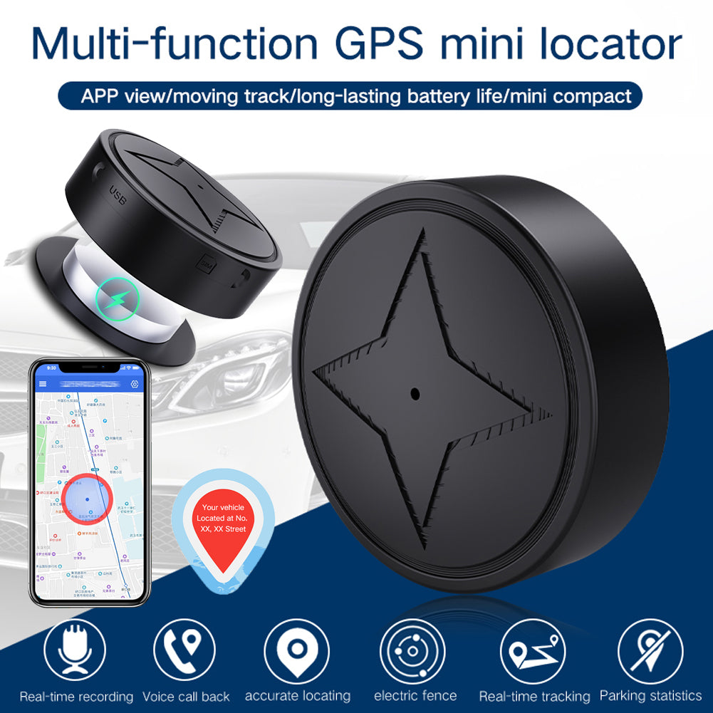 Mini GPS Tracker Magnétique pour Voiture, Moto & Camion – Suivi en Temps Réel Anti-Perte