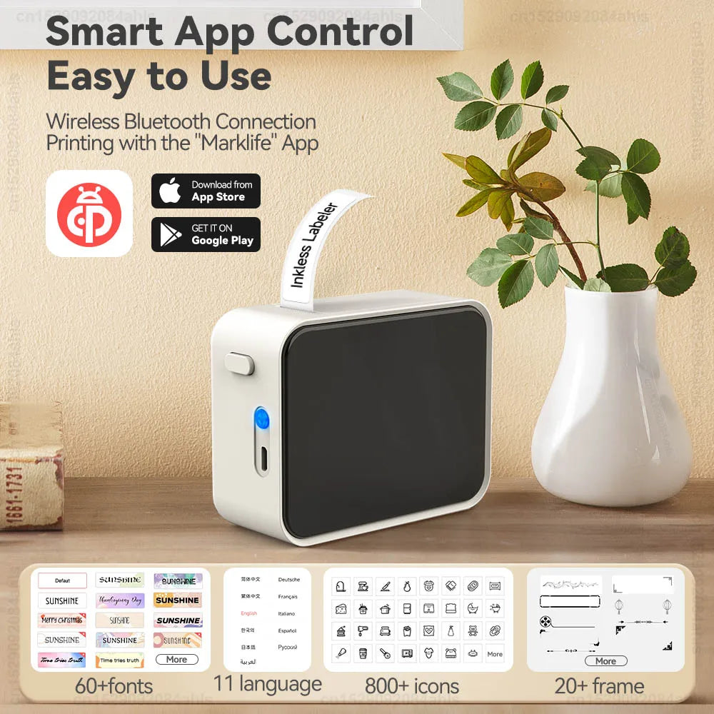 Mini Bluetooth Thermal Label Printer – Print Stickers Anywhere | Freshbox Tech