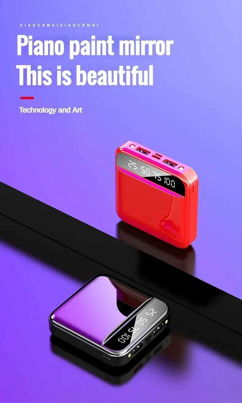 🔋 Mini Power Bank – Ultra-Portable, Powerful & Smart ⚡
