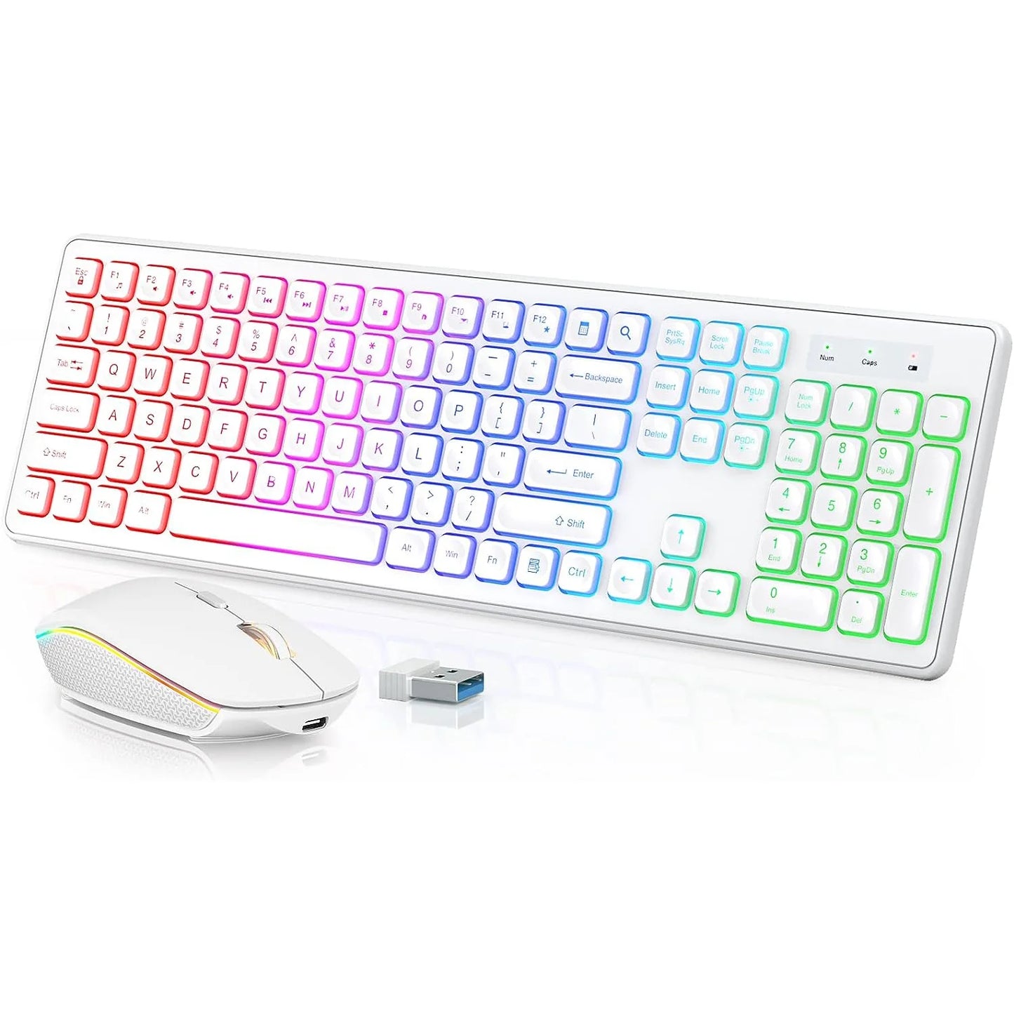 GB Wireless Keyboard & Mouse Combo – Rechargeable Gaming Set