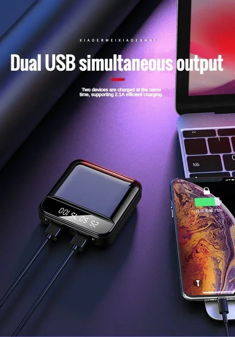 🔋 Mini Power Bank – Ultra-Portable, Powerful & Smart ⚡
