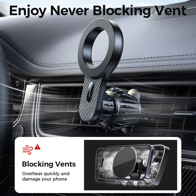 Joyroom Support Magnétique Voiture – Compatible iPhone, Samsung, LG | FreshBox Tech