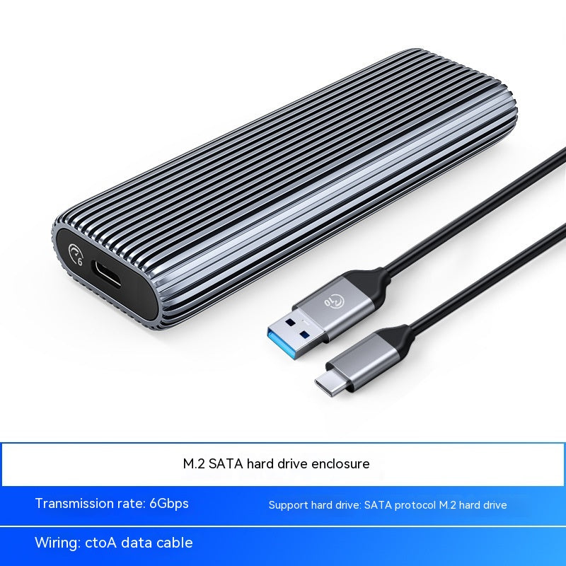 10Gbps USB-C External SSD Enclosure – Dual Drive for PC & Mac